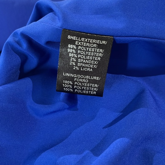 Badgley Mischka Electric Blue Flutter Sleeve Dress - Picture 9 of 9